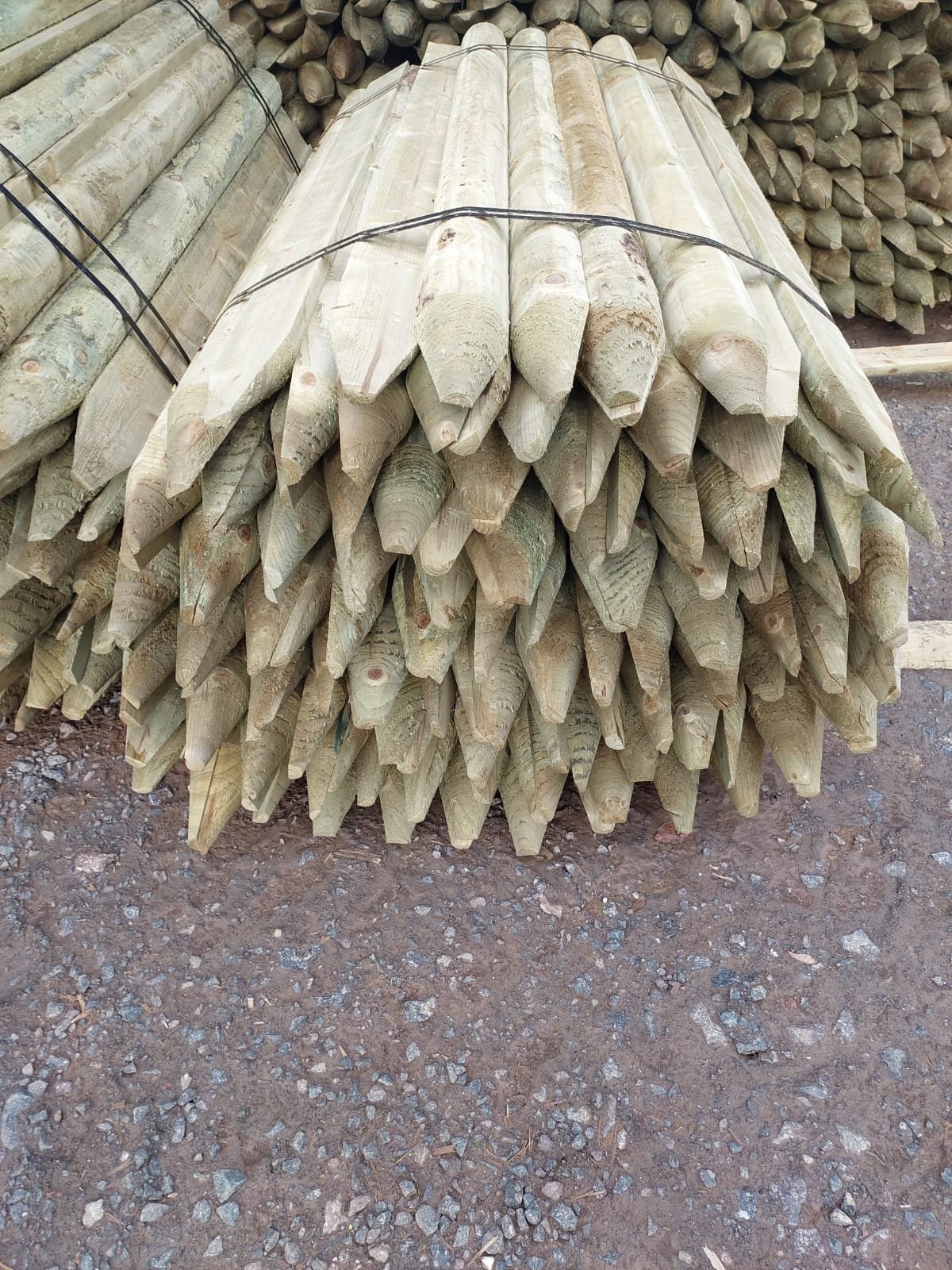 Image for 1.8m Agricultural 115mm Split Treated Posts