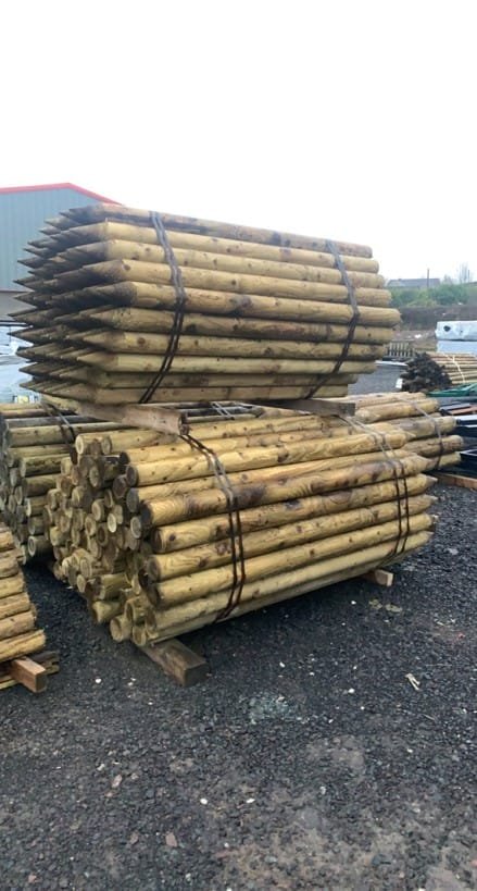 1.8m Agricultural 100mm Round Treated Posts Featured Image